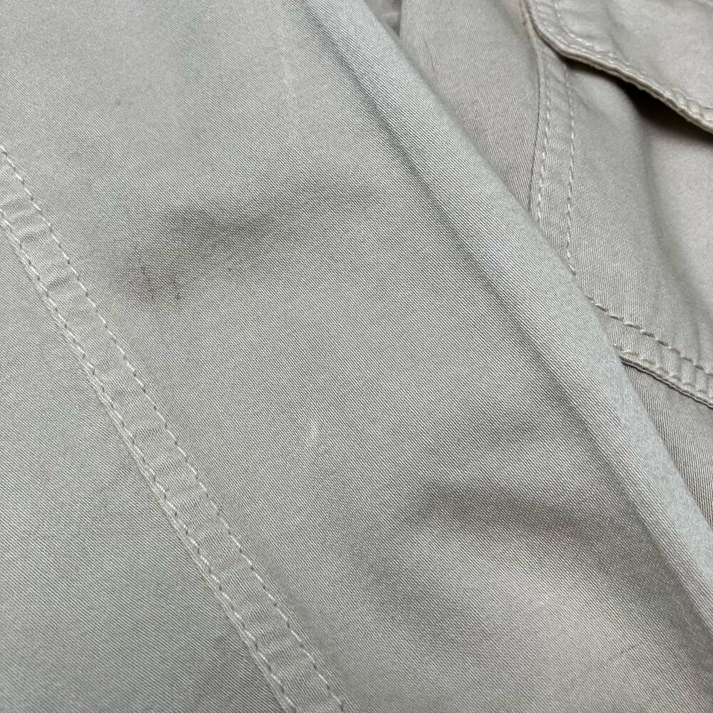 Prada Trench Coat Safari Jacket Sz 6 US Beige Cotton Lightweight Belted Auth. - Picture 15 of 16